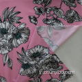 Beau motif de fleur polyester 94% spandex 6% tissu de pêche extensible tissu en jersey unique pour usure de loisirs